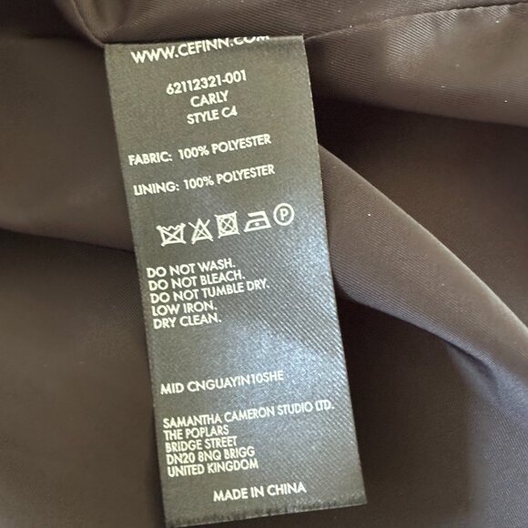 Cefinn Black Faux Fur Teddy Bear Coat - Size 16UK/12US - Picture 5 of 15